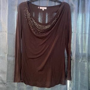 JLO BROWN BLOUSE